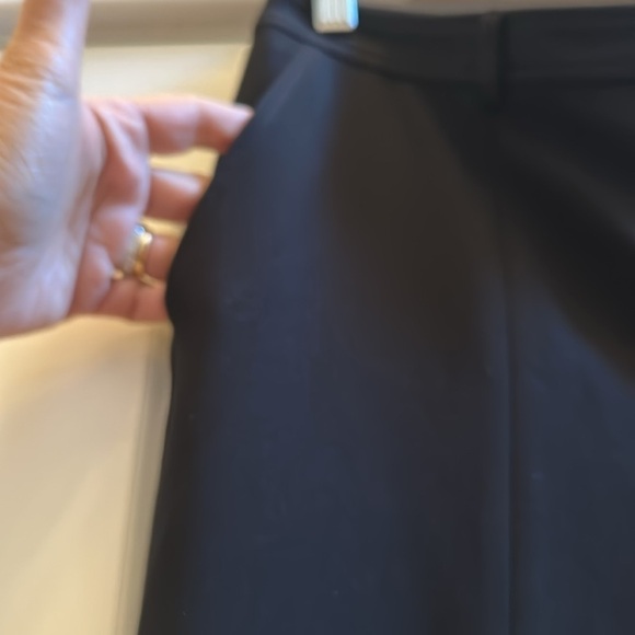 ST John caviar black trousers Jennifer Crepe Marocain ankle pant Sz10 - Picture 8 of 9